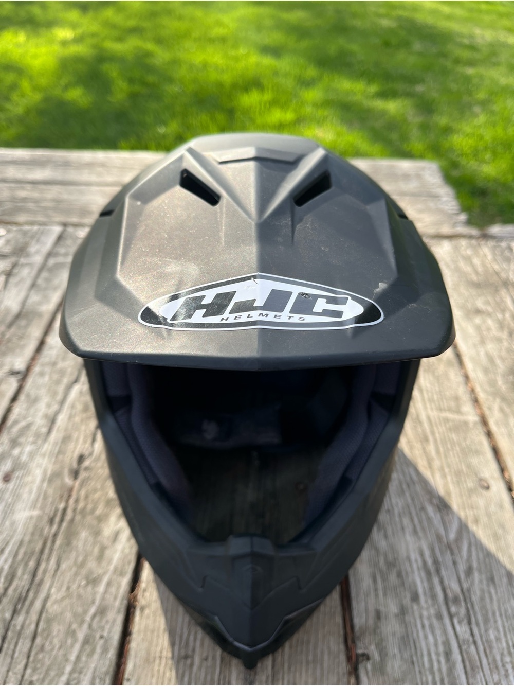 HJC Matte Black Youth Motocross Helmet -